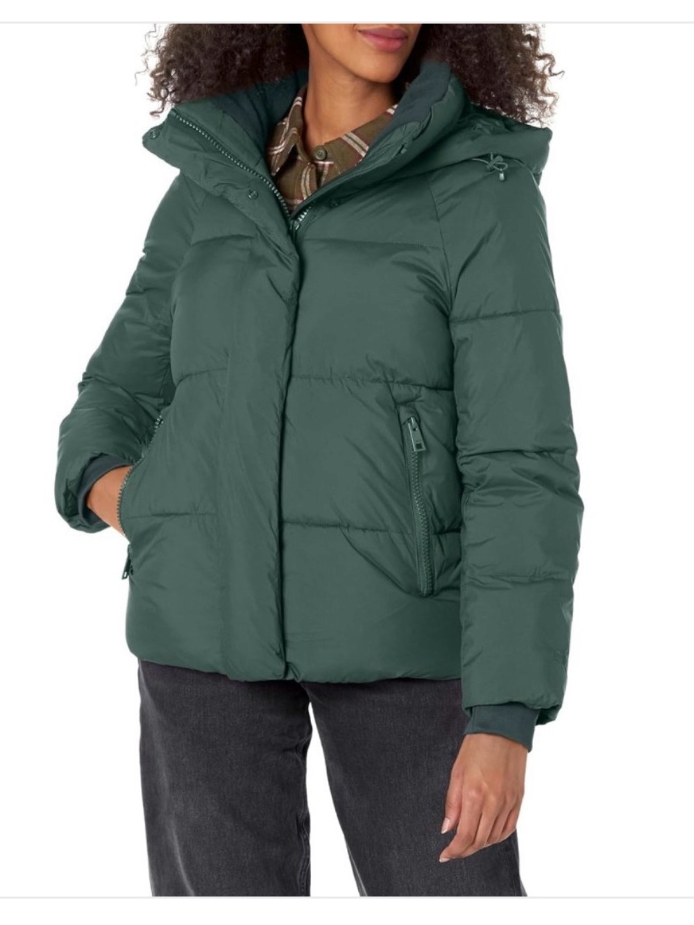 Levi’s Women’s Selma Hooded Puffer Jacket Green Size XS